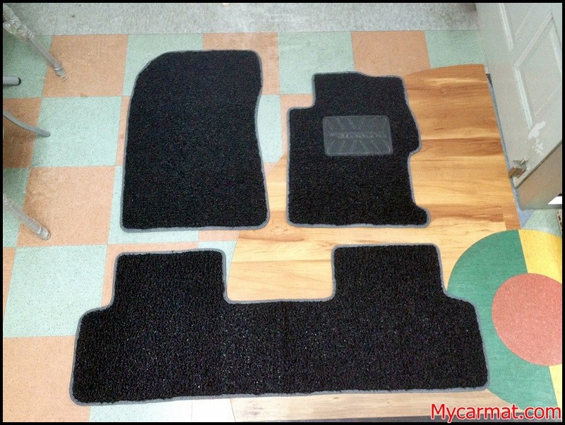 Honda Civic 2012 Custom Car Mat With Side Sewing + Heelpad