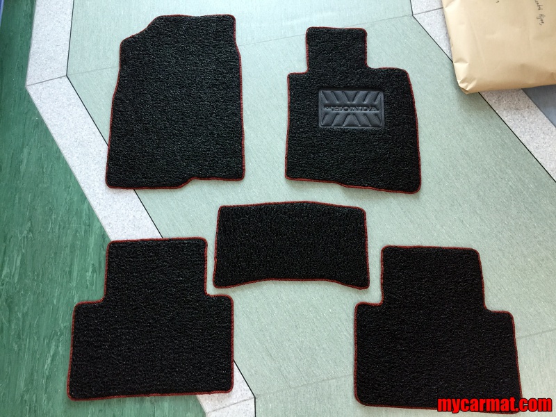 Honda Civic 2016 Custom Car Mat With Side Sewing + Heelpad