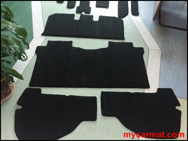 Toyota Vellfire Flexible Custom Car Mat With Side Sewing + Heelpad