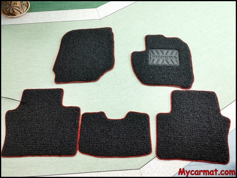 Honda City 2014 Custom Car Mat With Side Sewing + Heelpad