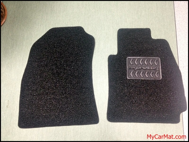 Front Driver have heelpad for more durability. Those without heelpad will get a hole in the mat easily especially driving wearing high heel. Proton Preve Custom Car Mat With Side Sewing + Heelpad