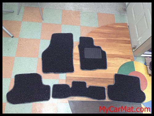 New VW Beetle Custom Car Mat With Side Sewing + Heelpad